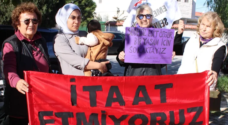 FOÇA'DA KADIN EYLEMLERİ BAĞARASI'NDA BAŞLADI
